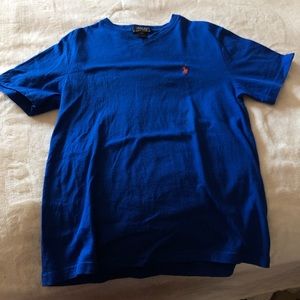 Polo Royal Blue V Neck Boys Shirt
